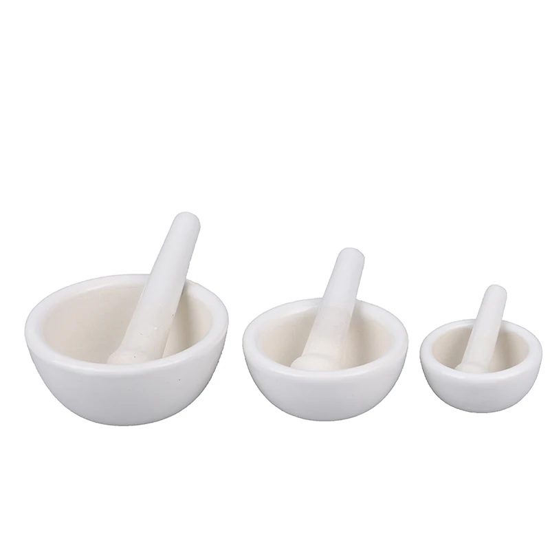 60/80/100mm Mortar And Pestle, Spice Crusher, Hard Food Kitchen Tool,Ceramic Bowl,  Vanilla, Spice Tea, Garlic Grinder