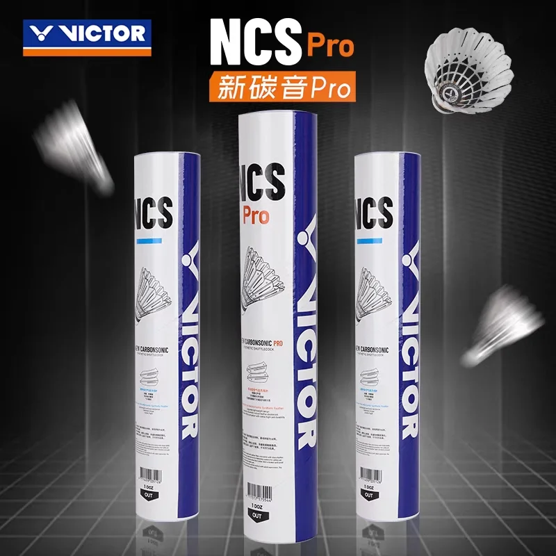 

Новая оригинальная трубка Victor 1, 12 шт., мяч NCS Pro, выносливость, стабильность полета, искусственный мяч для бадминтона NCS PRO