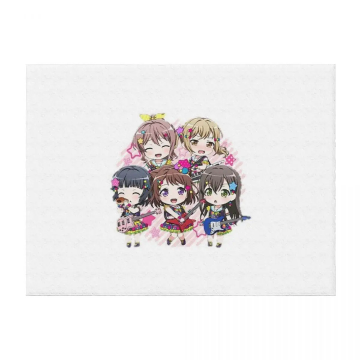 

BanG Dream! Poppin Dream! Throw Blanket Travel Thermal Camping Beach Blankets