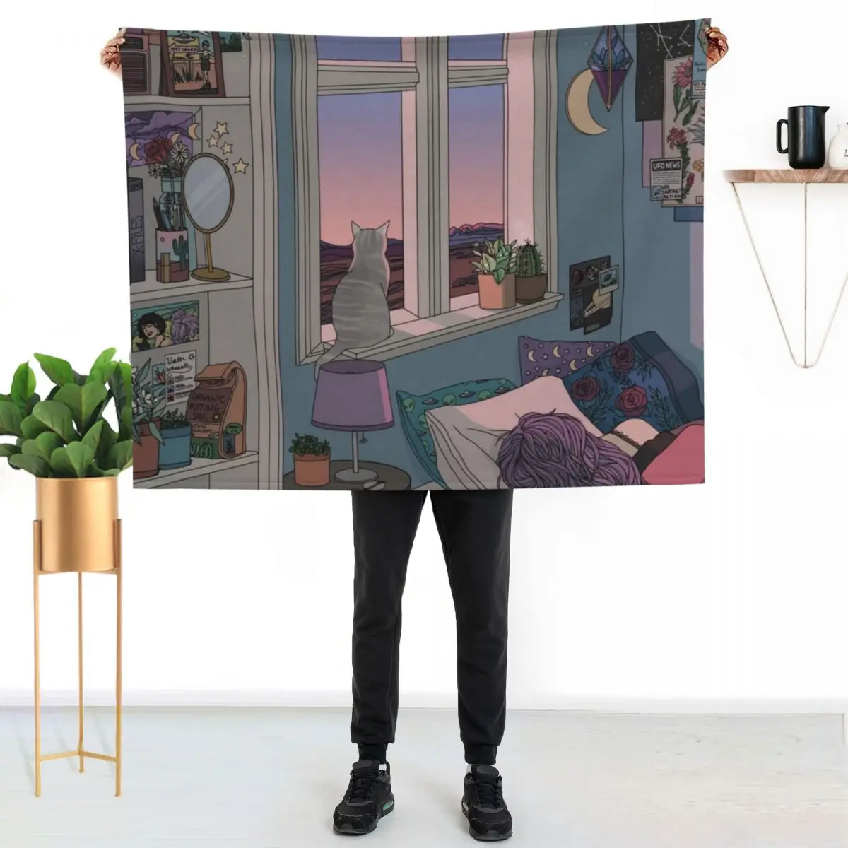 Early Morning Throw Blanket cosplay anime Decoratives Cute Plaid Luxury St Summer Beddings Luxury Throw Blankets