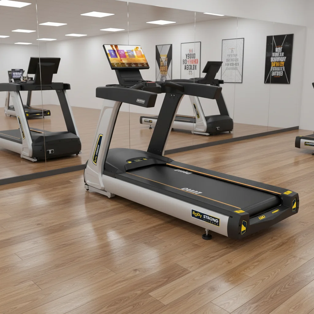 OEM Bodybuilding Motorized Fitness Treadmill with LED Screen 150kg Capacity Slope Function-Home Gym Equipment