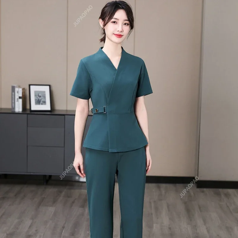 

Skin Management Beauty Salon Spa Female Work Clothing Hotel Reception Work Clothes Spa Uniform Sauna Foot Bath Uniforms Salon