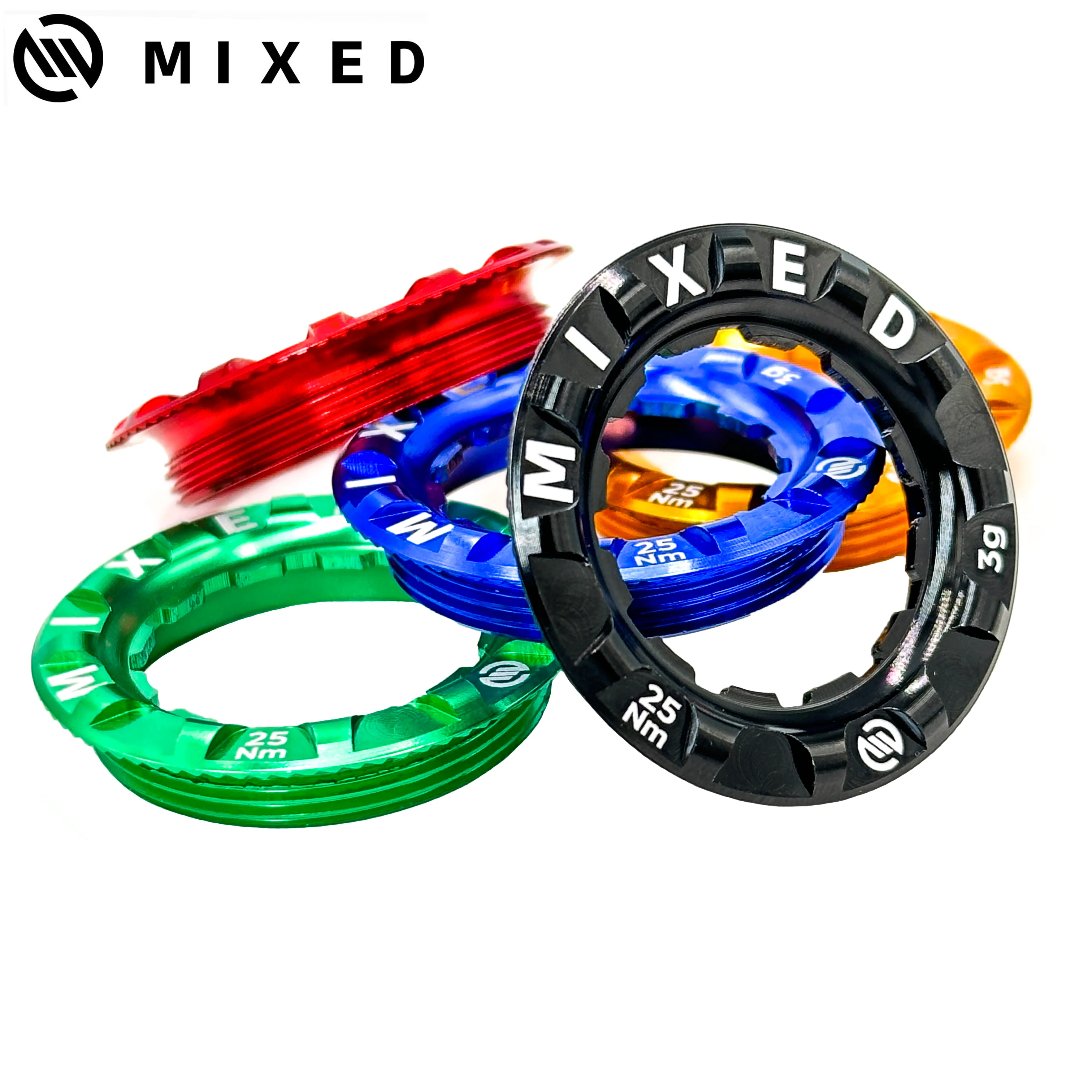 Mountain Road Bike Flywheel Lock Cover, CNC Alumínio Locked Washer, Cassette Lockring, Peças de bicicleta, 3.4g