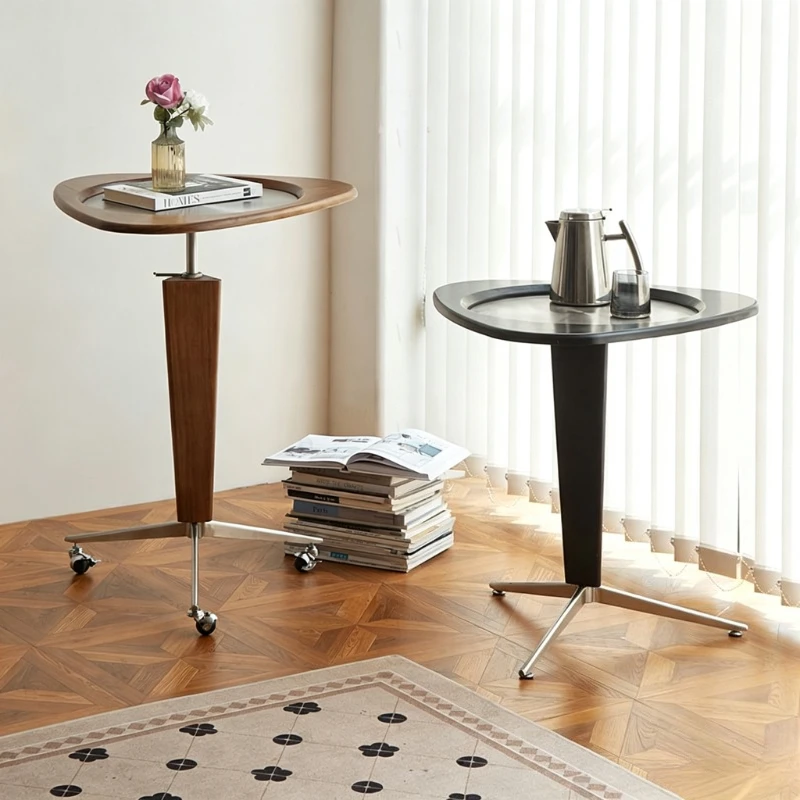 Adjustable Height Coffee Tables Stable Movable Side Table Sturdy Frame Italian Minimalist Modern Style Living Room Furniture