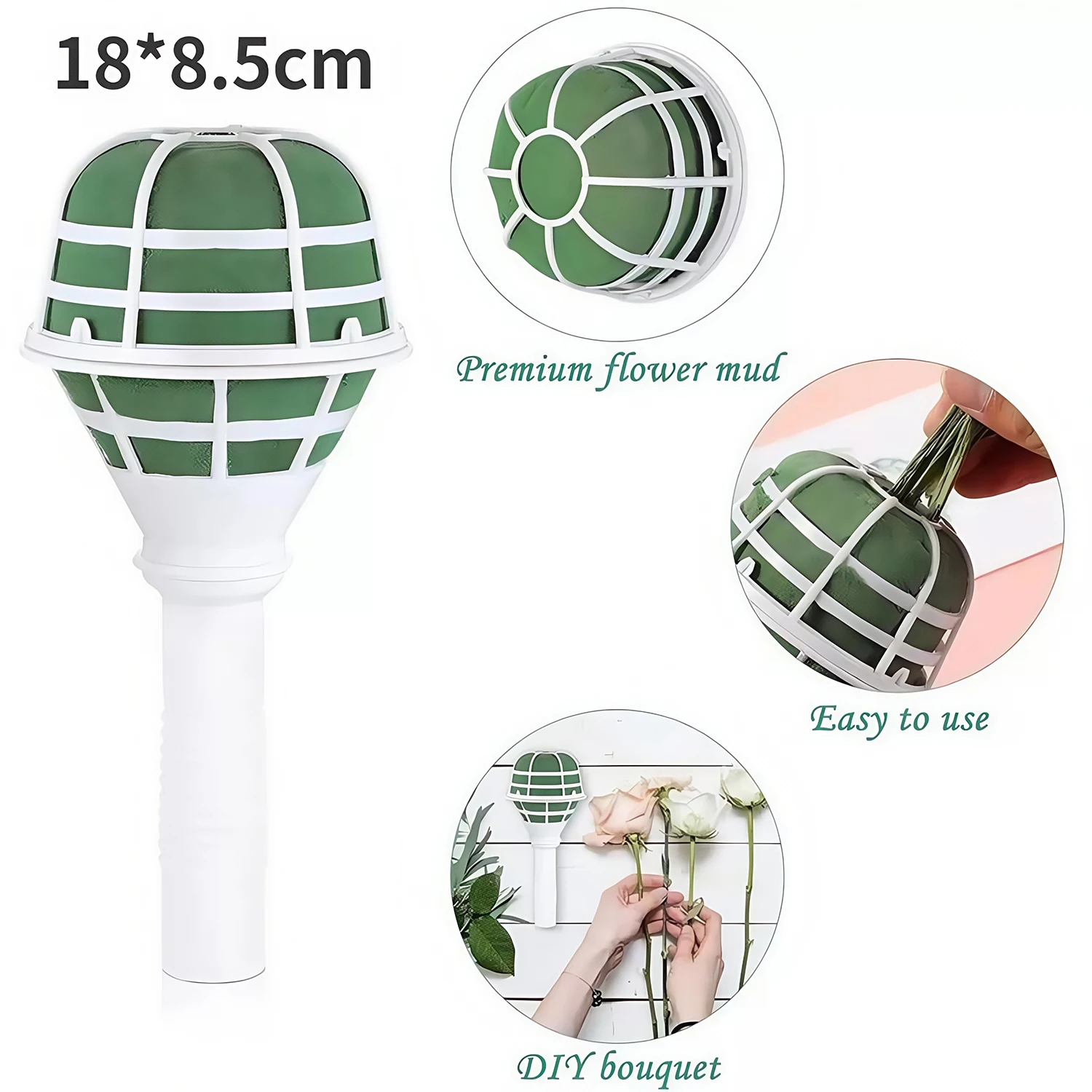 حامل زهور أنيق محمول باليد، مناسب لخطوبة الزفاف وعيد الحب وعيد الأم وحفلات أعياد الميلاد