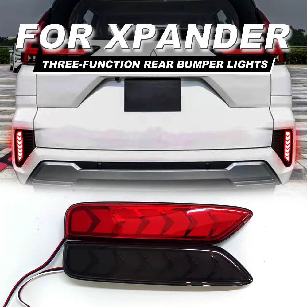 Applicable to Mitsubishi XPANDER CROSS rear bumper lights, rear bumper light surround, and light beam turn signals