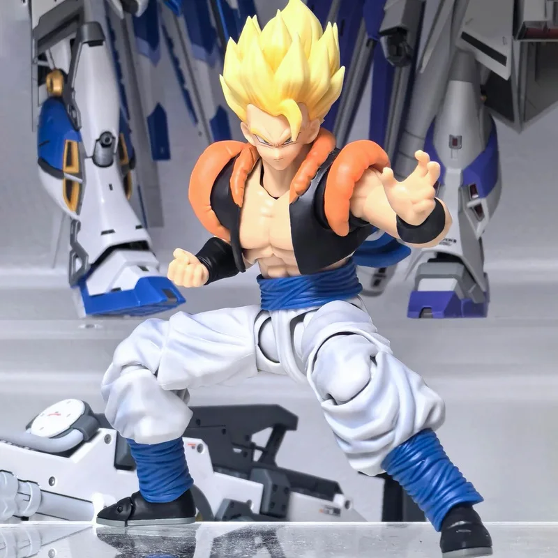 

Bandai Dragon Ball Gogeta Figure Model Anime Peripheral Joints Movable Saiyan Toy Collection Ornament Present Present In Stock