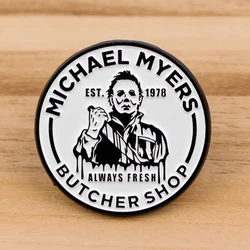 Enamel Pin Horror Movie Brooches Bag Lapel Pin Cartoon Holiday Badge Backpack Decoration Jewelry Gift for Kids Friends