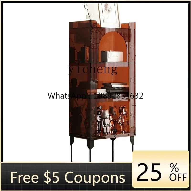 

ZTQH light luxury shelf storage display cabinet modern simple living room wine cabinet bedroom multi-layer floor bookshelf