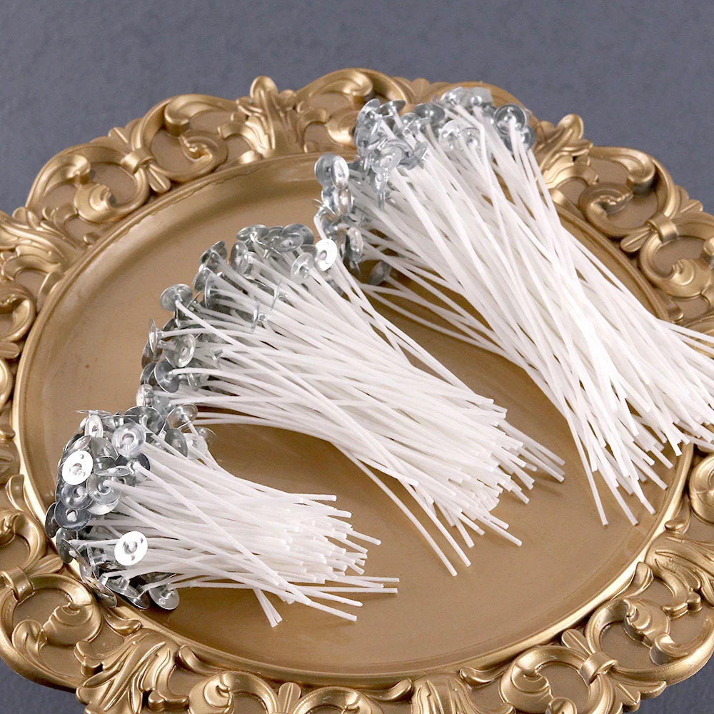 8-20 см 100 шт. фитили для свечей бездымный воск из чистого хлопка для изготовления свечей своими руками предварительно восковые фитили товары для вечеринок