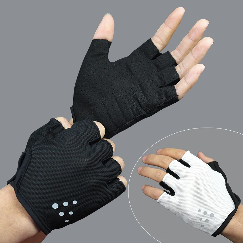 Half Finger Cycling Gloves Breathable Sweat Proof Men Women Sport  Anti-shock Bicycle Bike Gloves Guantes Ciclismo