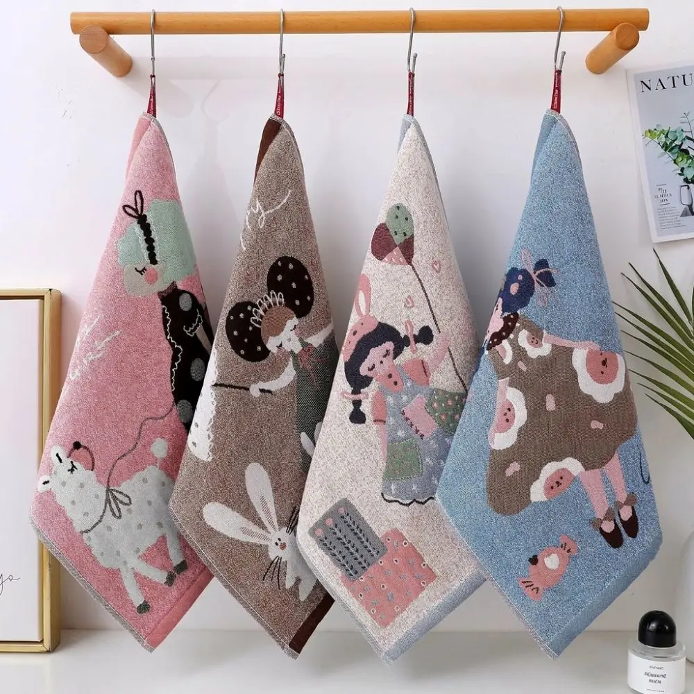 High Quality 34x40cm Large Hand Towel 4 Layer Cotton Gauze Decorative Kitchen Towel Quick Dry Tea Towel Home Restaurant