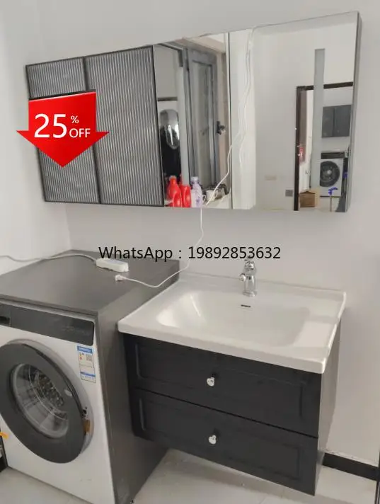 

bathroom drum washing machine integrated combination cabinet toilet wash basin retro ceramic washbasin