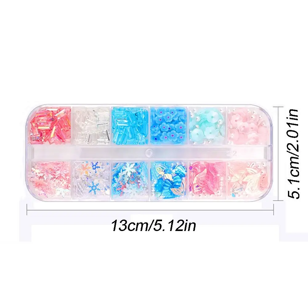 Butterfly Flower Pearl Facial Decorative Patches Cute Sweet 3D Temporary Stickers Waterproof Glitter Sequin