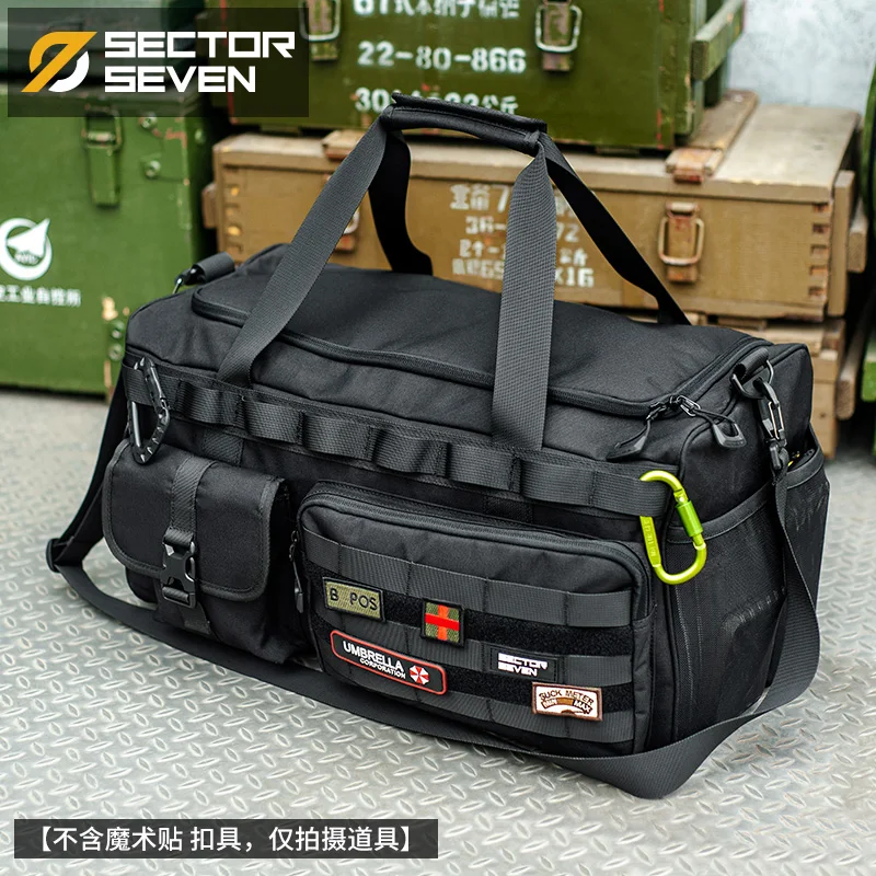 

​SECTOR SEVEN Predator Tactical Gear Backpack – Travel Luggage-Attached Multi-Function Rucksack​