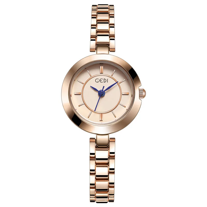 Fashion student trendquartz watch simple water release elegant light luxury niche steel belt women's watch new2025 birthday gift