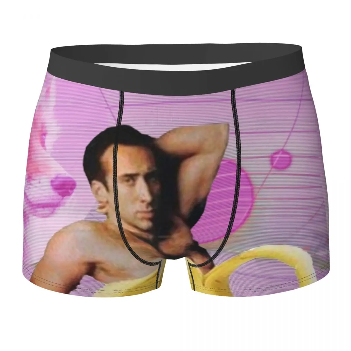 

Nicolas Cage Underwear Nicholas Cage Banana Vaporwave Males Shorts Briefs Soft Boxer Shorts Printed Large Size Underpants