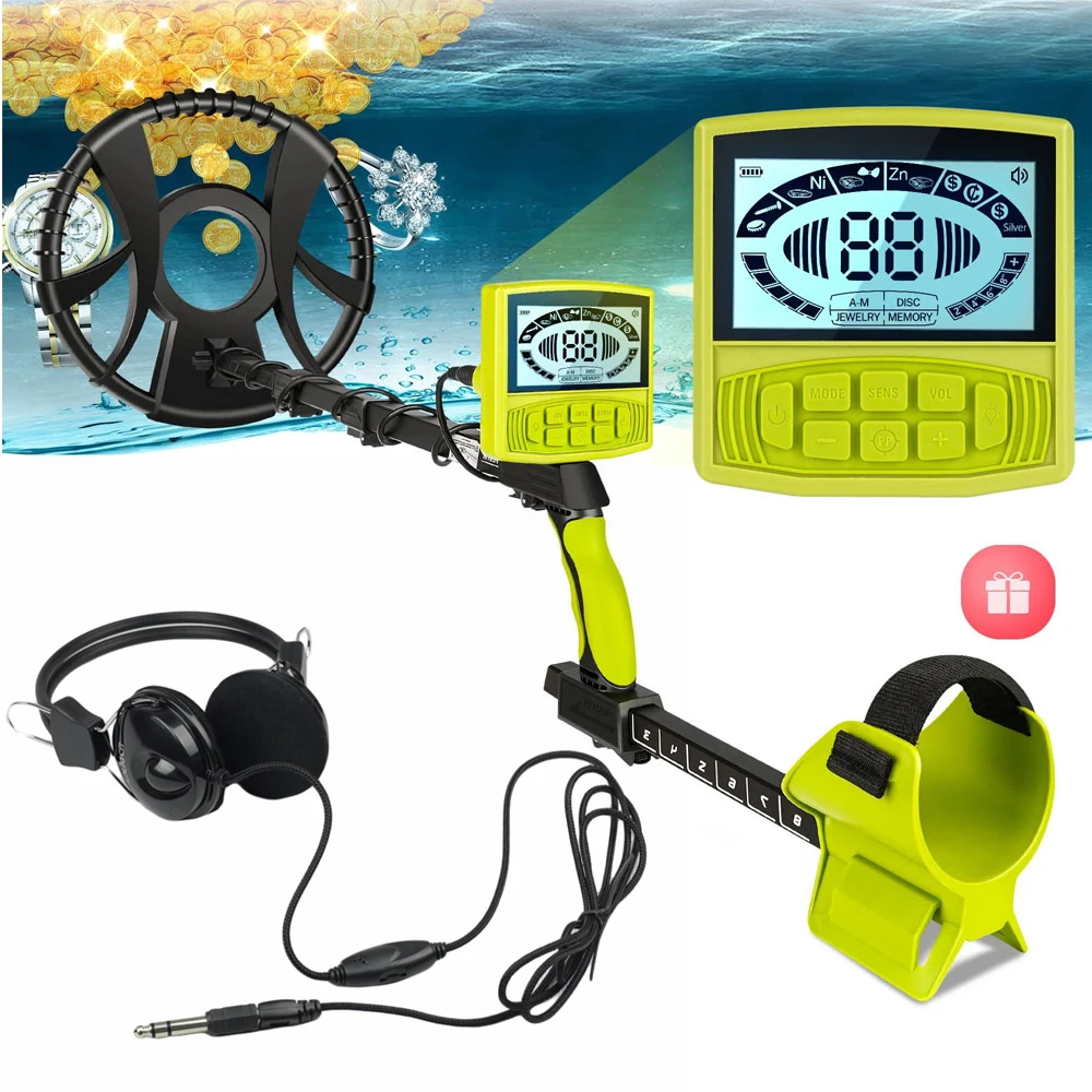 

Metal Detector Gold Finder Treasure Hunter Waterproof Coil with Extra Pay Full Waterproof GP Pointer / Headset / Sand Scoop