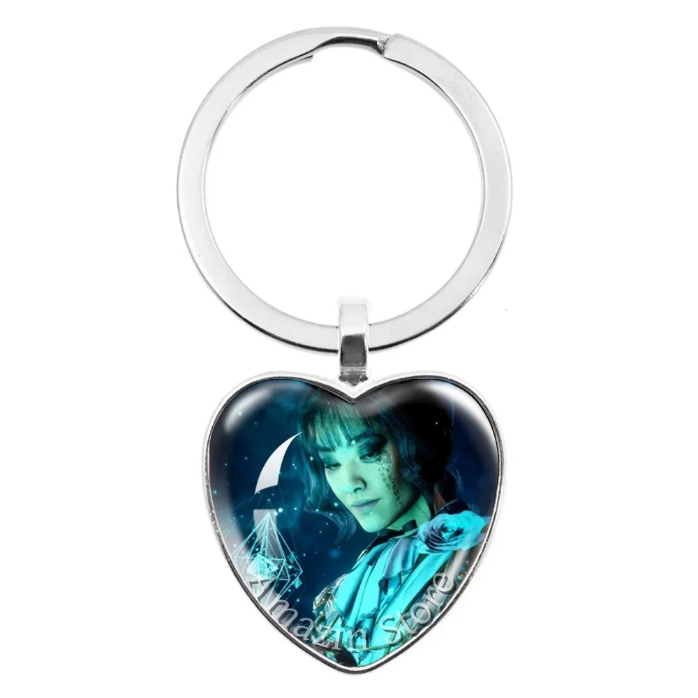 Gamer Gustave Clair Obscur Expedition 33 Maelle x Gustave Fanart 25mm Heart  Keychain Pendant Gift for Game Fan JD012