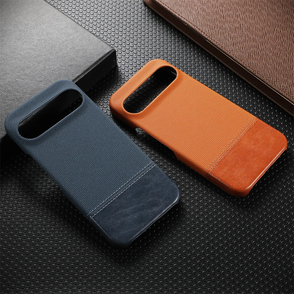 Fashion Leather Phone Case For Google Pixel 9 8 Pro 9 Pro XL 8A 9Pro Matte Skin Feel Shockproof Thin Cover For Pixel 8 9 Pro XL