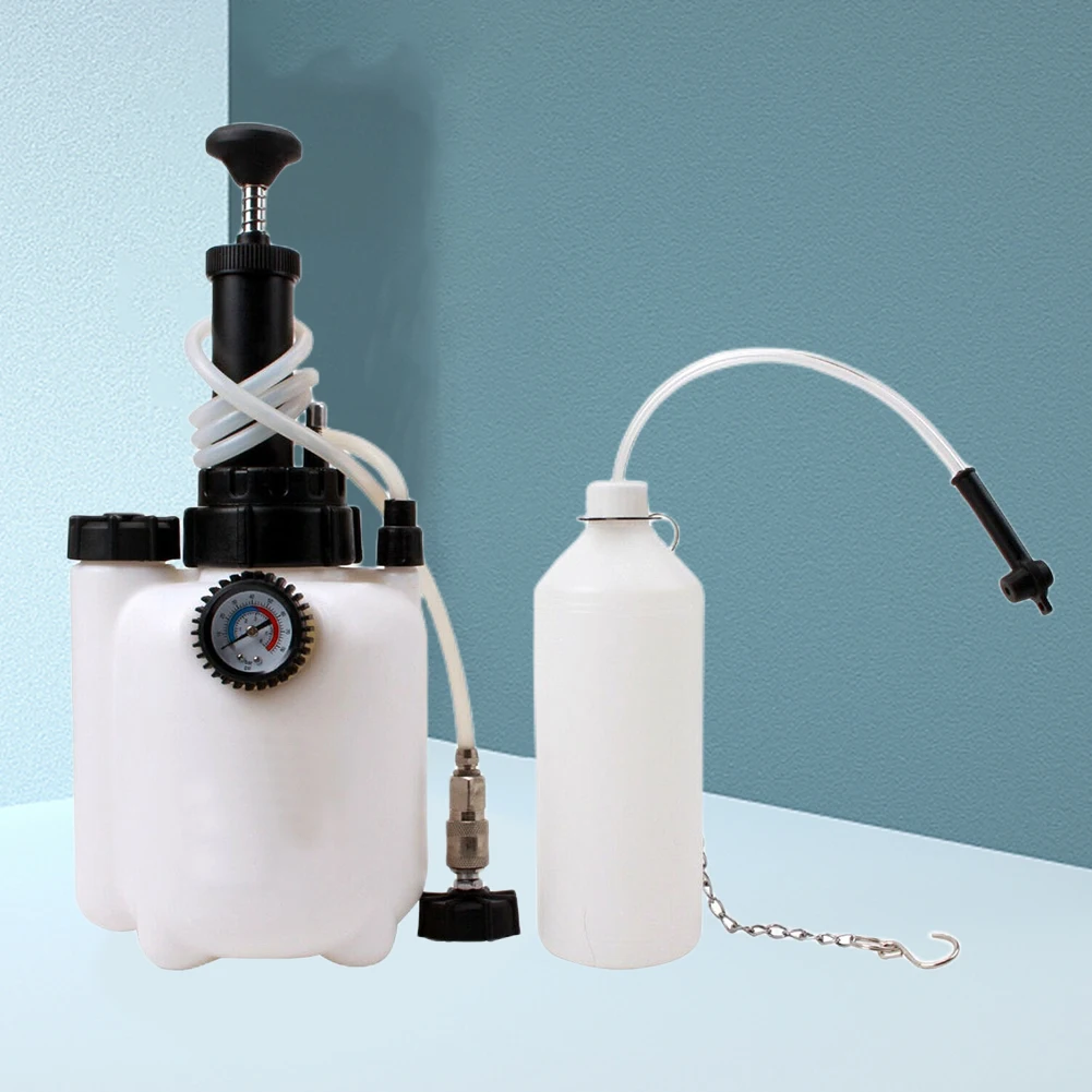 

3L Manual Brake Oil Bleeder Voltage Display Car Manual Brake Bleeder Fluid Oil Changer Clutch Bleeding System for Car Motorcycle