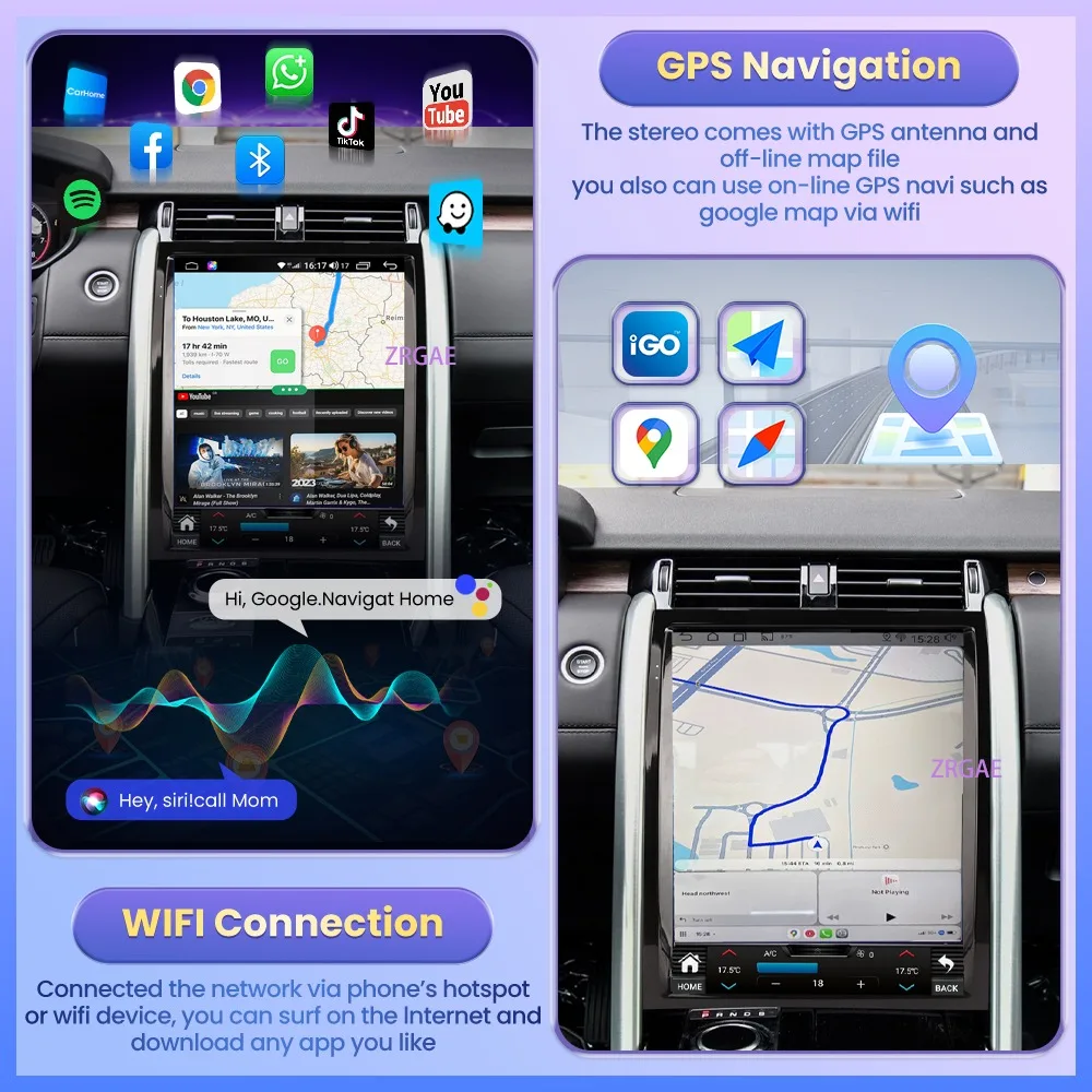 15.6 "android 15 rádio do carro para land rover discovery 5 lr5 l462 2017-2021 reprodutor de mídia automotivo tela tesla carplay gps estéreo