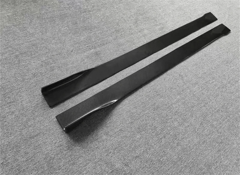 Untuk Porsche Panamera 970.1.2 2010 2011 2012 2013 2014 2015 2016 ReaI Serat Karbon Sisi Rok Panel Spoiler