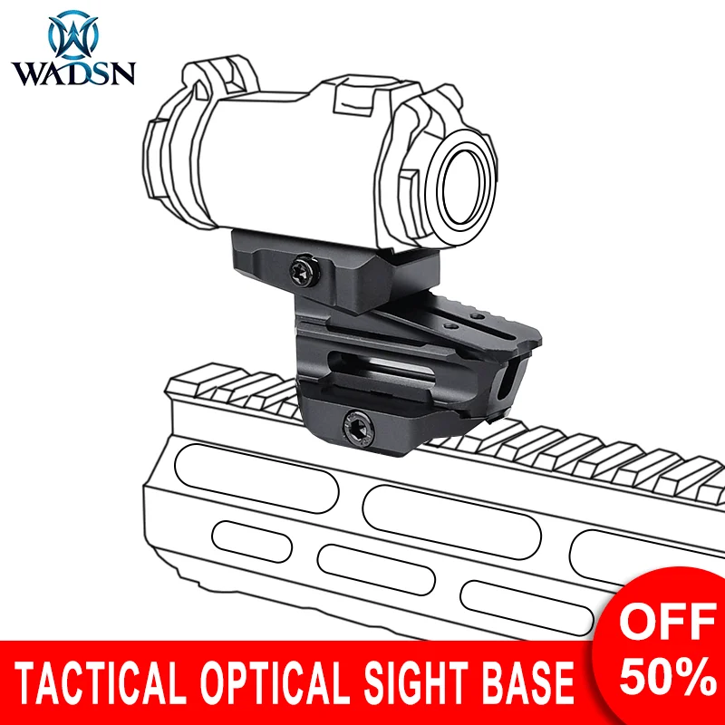 Wadsn Tactical AP Variable Optical Base Metal Red Dot Mini Sight Bracket T1T2 Aiming Magnifier Removable Riser Adjustable Height