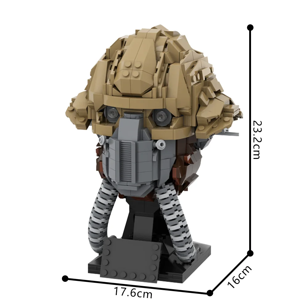 

MOC-123912 Space War Benthic Helmet Building Blocks 805 Pieces Sci-Fi Bricks Modular Display Model Kid Toy Collector Gift Set