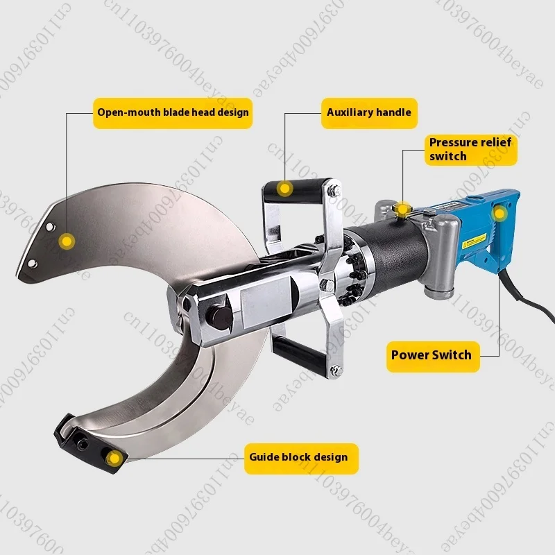 

JP-120C Electric Hydraulic Cable Cutter Industrial Grade Plug-In Cable Shears Portable for Copper Aluminum Armored Cable Cutting