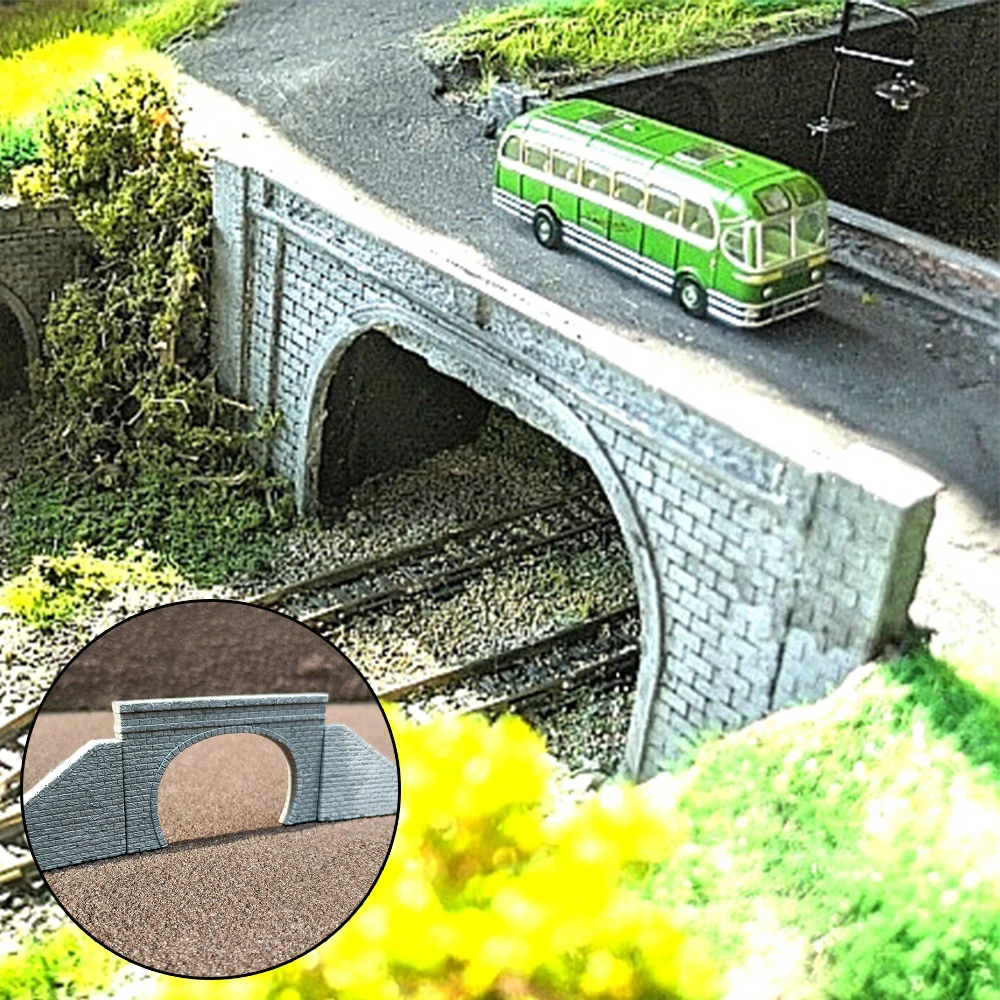 N Scale Railway Train Track Tunnel Entrance Model Making Materials DIY Mountain Cave Tunnels Micro Landscape Diorama Kit 1pcs