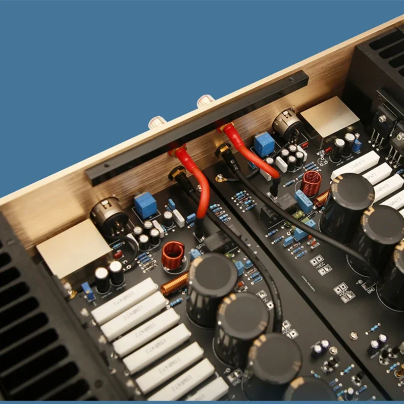 クラスab hifiオーディオアンプ、バランスの取れたxlr入力、高出力、低歪み、ハイエンド、2チャンネル、360w * 2、fm711、mk2
