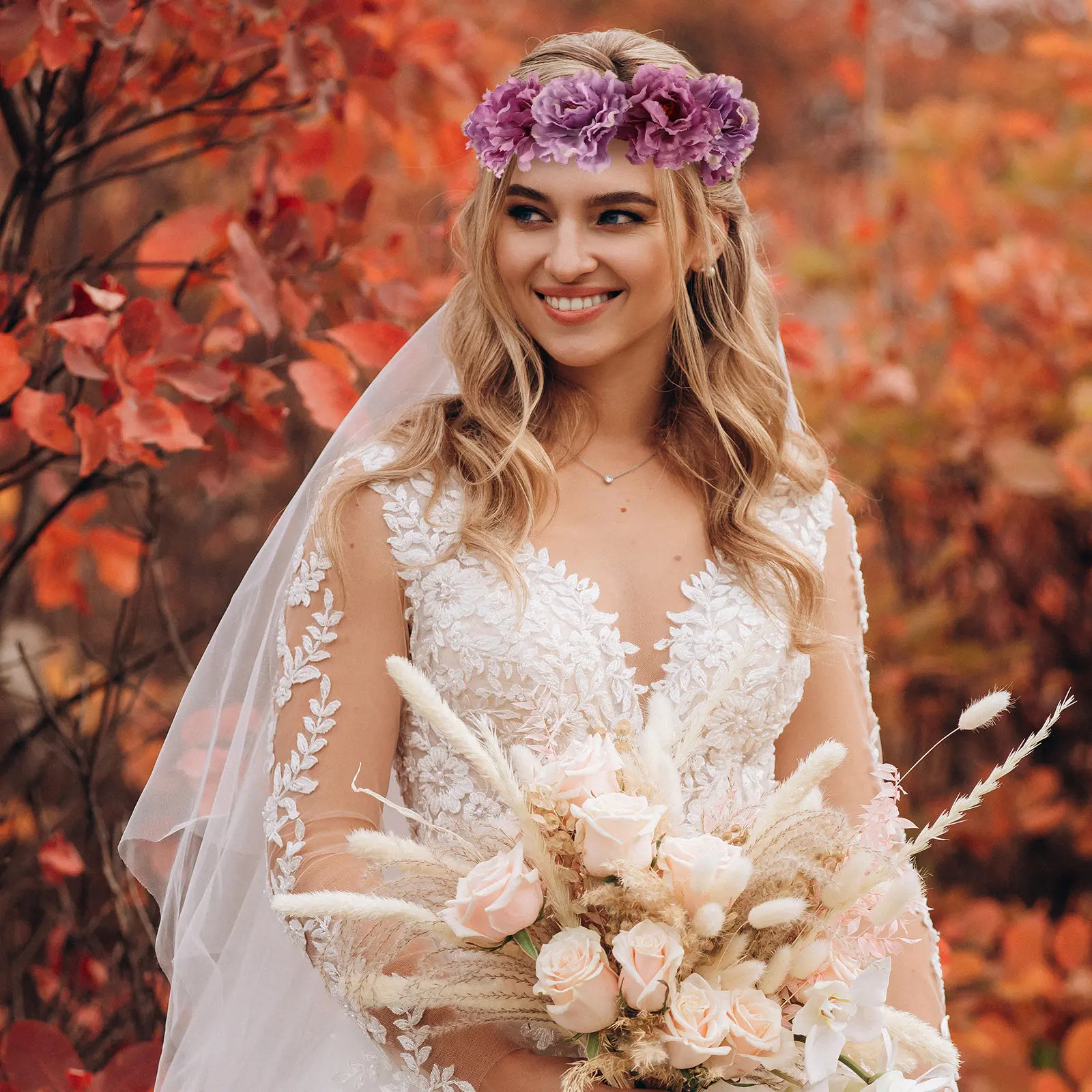 

Повязка на голову с цветами пиона в богемном стиле, романтический цветочный аксессуар для волос для невест, для фотосессий, путешествий, женские повязки на голову