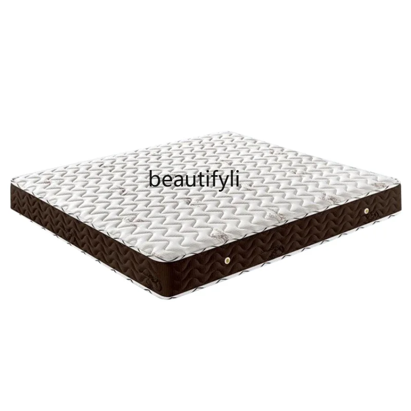 

Double-sided mattress, one side hard and one side soft, environmentally friendly brown spring latex mattress, knitted fabric