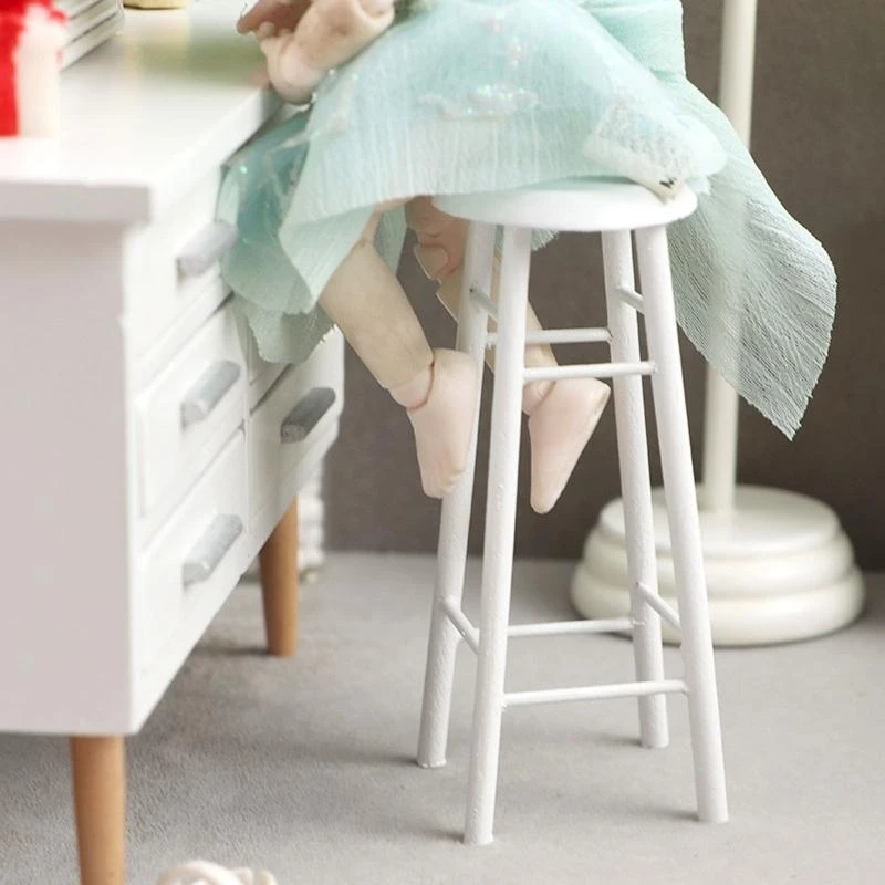 

1:12 Dollhouse Model Stool Educational Kitchen Toy Teens DIY Playhouse Accessory 15UB