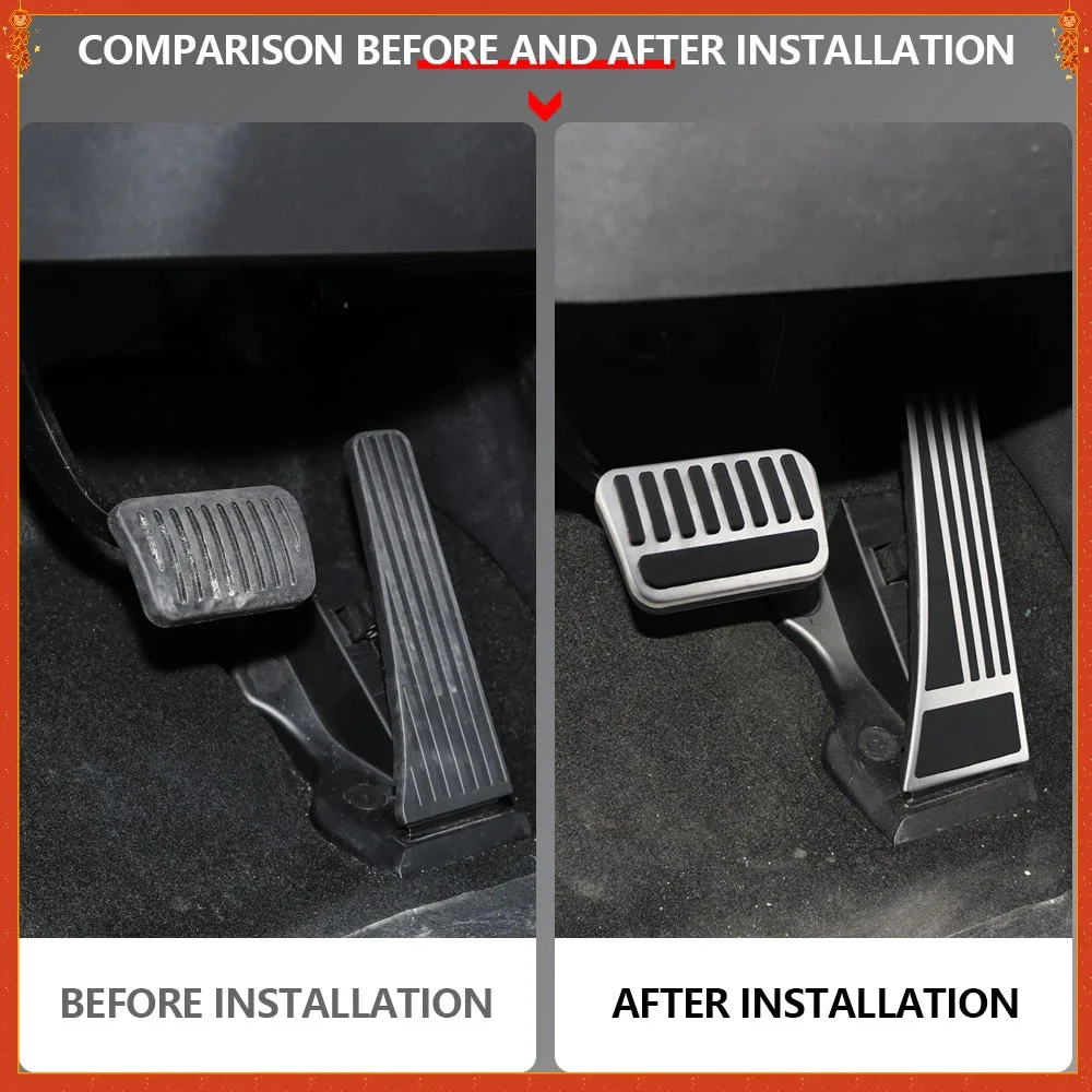 Car Pedals for BYD Seal U Sealion 6 2024 DENZA D9 Accelerator Pedal Cover Brake Foot Rest Pad No Drill Anti Skid Auto Guards