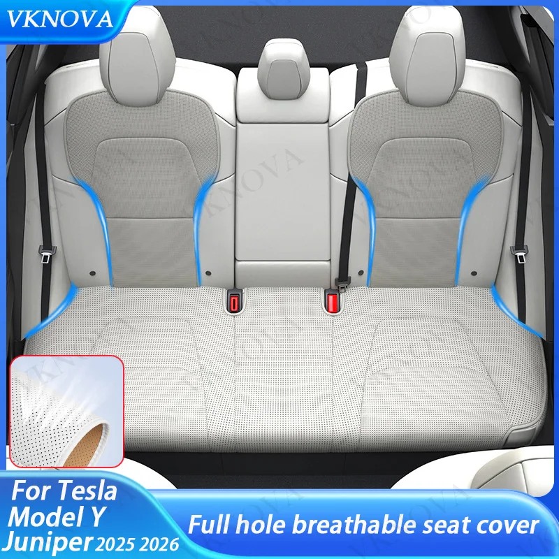 

Дышащая кожаная накидка на сиденье для Tesla Model Y Juniper 2025-2026: комфорт и воздухопроницаемость, аксессуары для интерьера