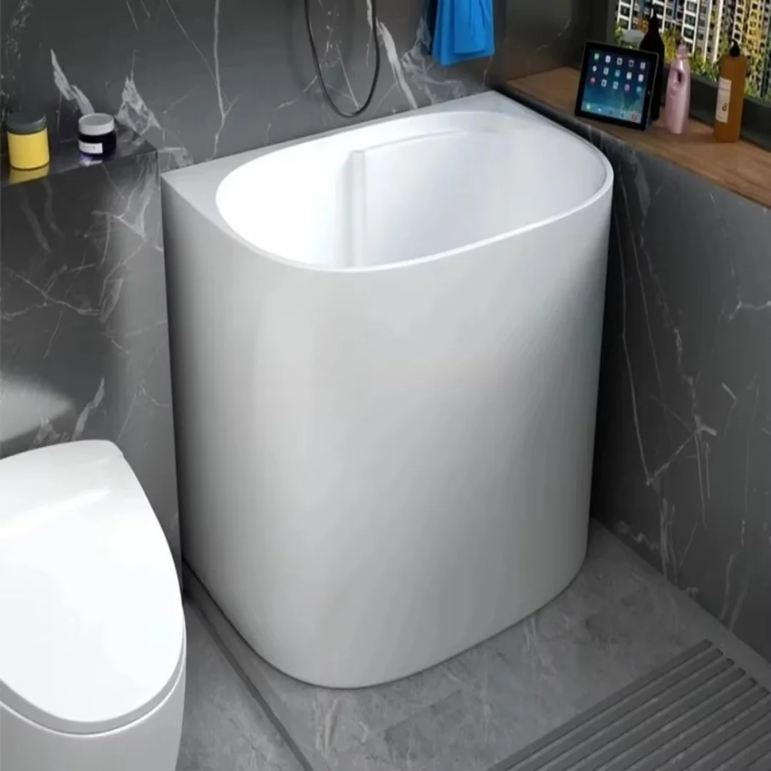Movable thermal insulation small bathtub deep bubble tank 6