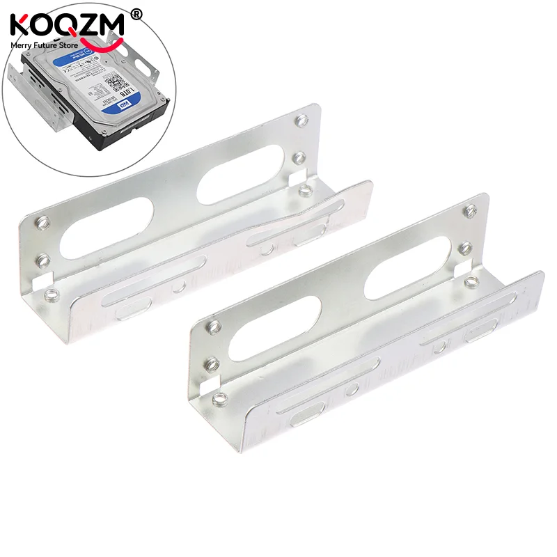 2PCS Desktop Hard Drive Bracket 3.5 To 5.25 Optical Drive Expansion Holder Hard Drive Rack Bracket Caddy Bay for SSD M.2 HDD