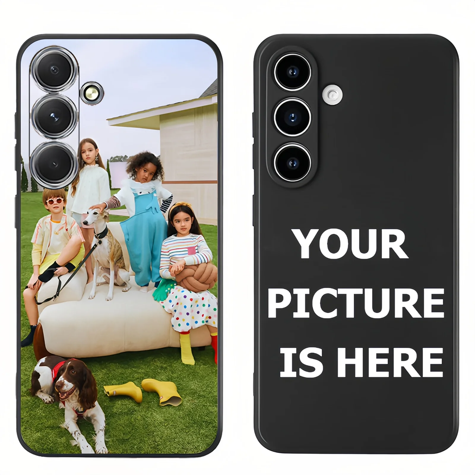 Capa de Telefone DIY com Foto para Samsung Galaxy S20 Ultra Plus S21 S22 S23 S24 S25 S26 A35 A52 A53 A54 A55, Capa Traseira Macia e à Prova de Choque