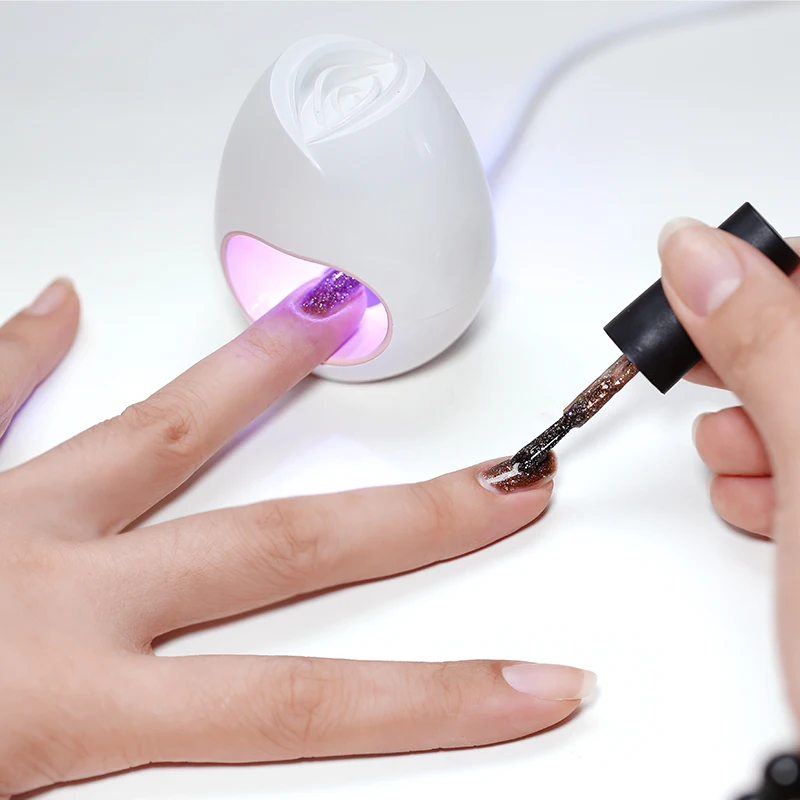 ArteClavo UV LED USB Lamp Manicure Mini Nail 30S Fast Dryer Machine Single Finger Nail Art Tool Gel Need Curing Rose Egg Fashion