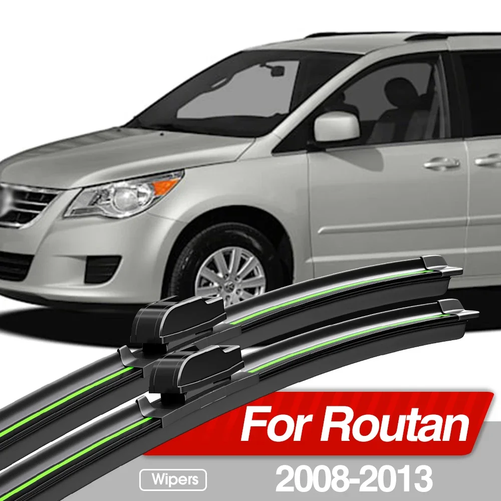 For Volkswagen VW Routan 2008-2013 Front Windshield Wiper Blades 2pcs Windscreen Window Accessories 2009 2010 2011 2012