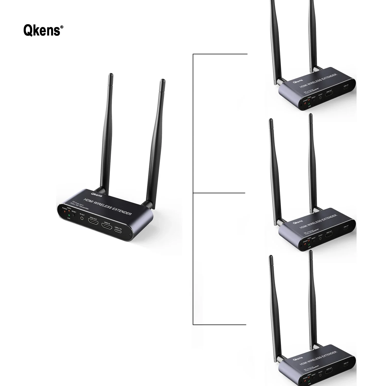 

200 м беспроводной передатчик и удлинитель HDMI-приемника 1080P адаптер видеодисплея для камеры PS4 TV Box DVD ноутбука ПК к проектору