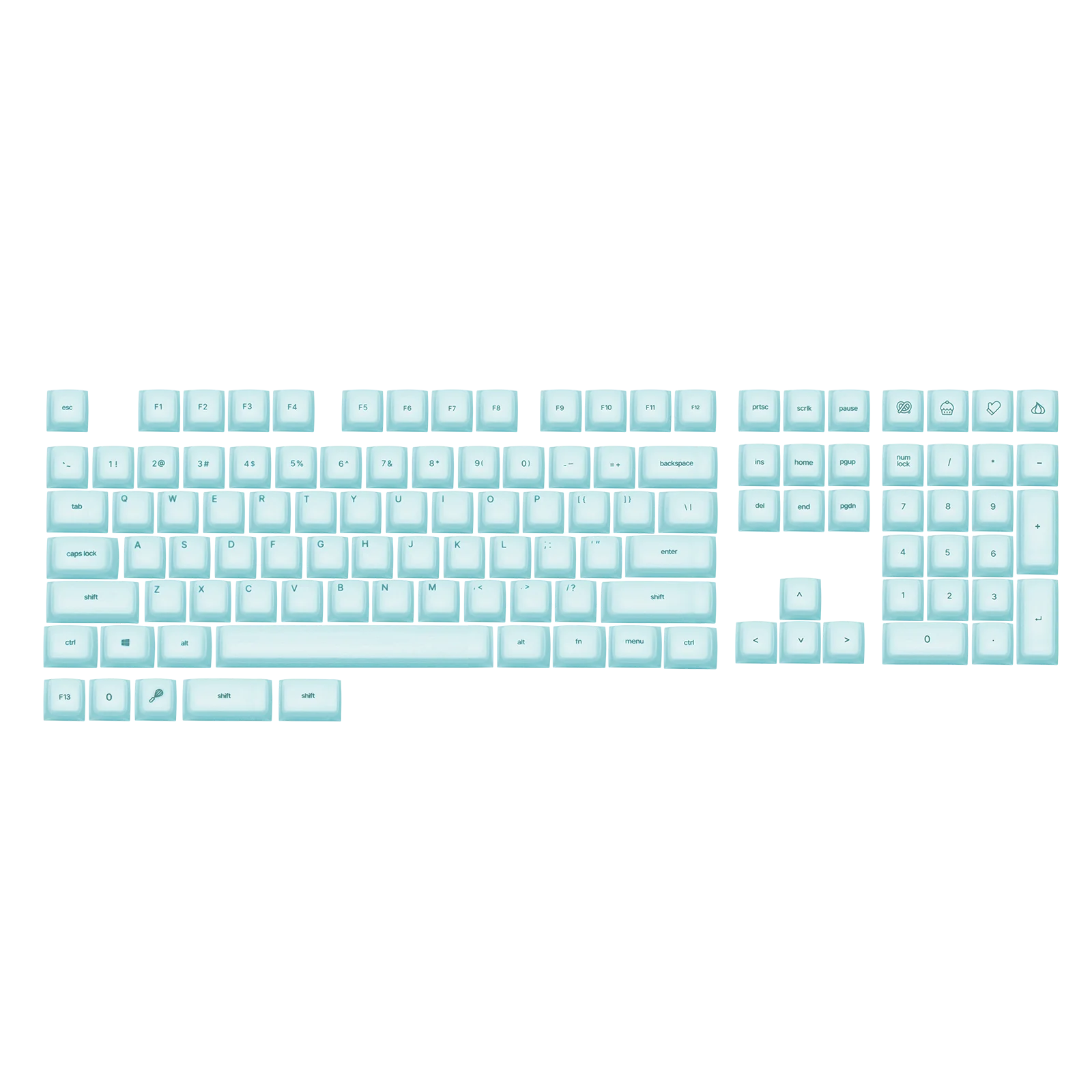 EPOMAKER AegisSil 113-Key Silicone Cherry Profile Keycap Set