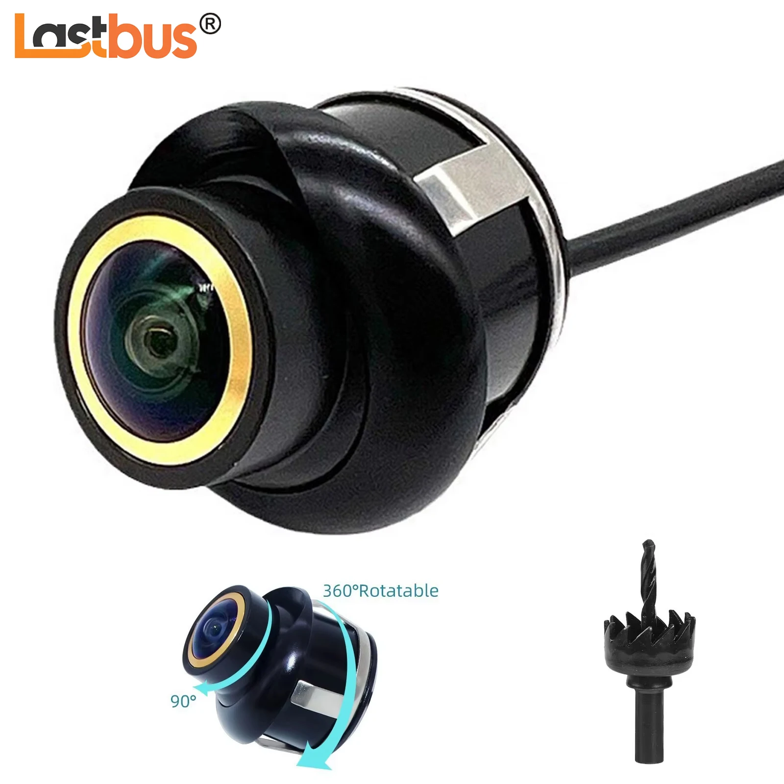 

Lastbus AHD/CVBS 360° Rotatable Car Reverse Camera Kit Front Side Rear View Backup 720P