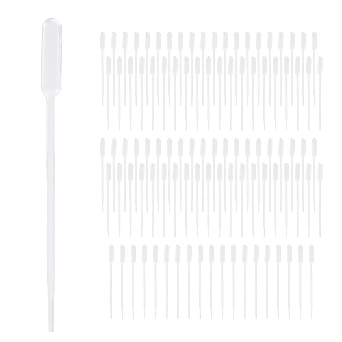 100PCS Graduated Pipettes Dropper Polyethylene (0.5ml)