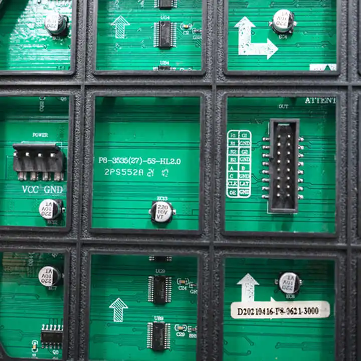 Grand mur vidéo LED extérieur Full HD, écran publicitaire LED P8, verre SDK, RVB OEM, 8mm