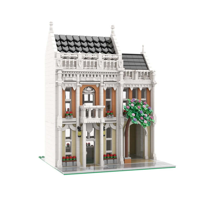 Model ulicy miejskiej MOC Klocki Akcesoria Sklep odzieżowy Modułowa Technologia Prezenty Świąteczne Zestaw do składania Zabawki dla dzieci Garnitur