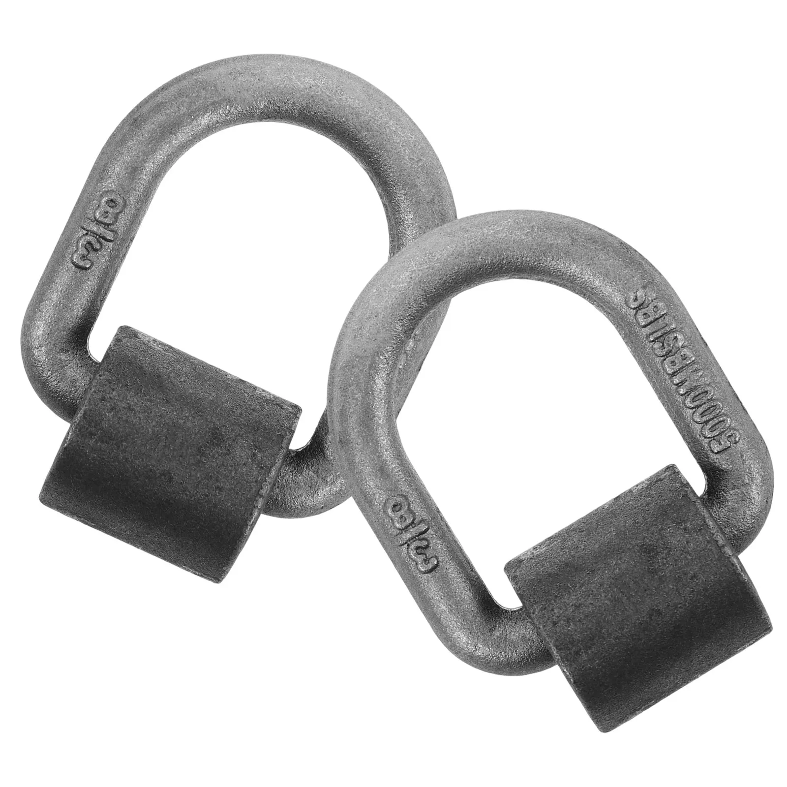 2Pcs Heavy Duty D Anchor For Truck Bed Tie Down Heavy Equipment Operator Forged Trailer Cargo