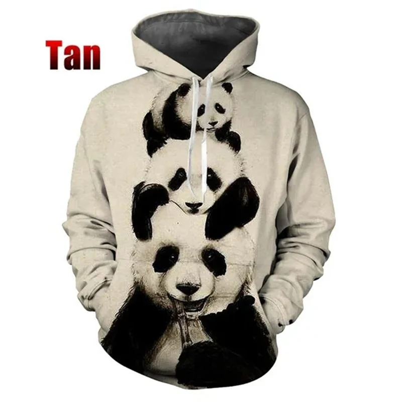 Pandas 3d Printing Hoodies For Men' Clothing Chinese Stylish Sweatshirts Vintage Male Fashion Hooded Pullovers Casual Hoody